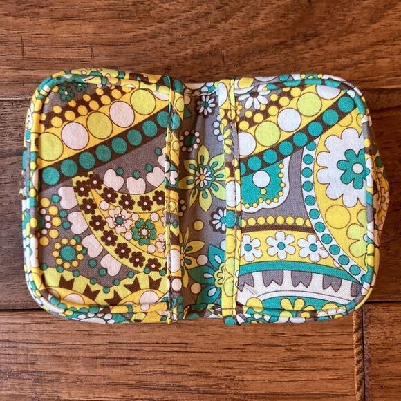 𝅺VERA Bradley Lemon Parfait Card Holder Wallet 100% Cotton Retired Pattern - Picture 3 of 7